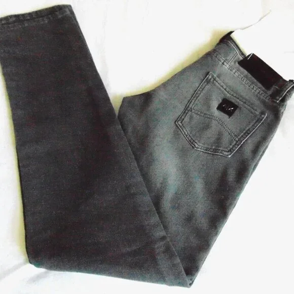 $130 A / X ARMANI EXCHANGE J13 Slim Men 5 Pocket Jeans Gray Size 29R NWT